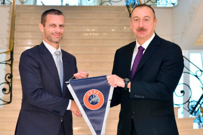 UEFA prezidenti Azərbaycan liderini təbrik edib