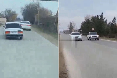 Salyanda “sürət yarışı” təşkil edib “TikTok”da paylaşan şəxslər həbs ediliblər