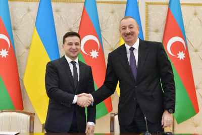 Volodimir Zelenski Azərbaycan Prezidentini Müstəqillik Günü münasibətilə təbrik edib