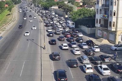Bakıda tıxac olan yollar - SİYAHI
