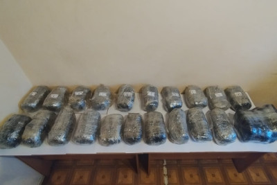 İrandan Azərbaycana 28 kiloqramdan çox narkotik keçirilməsinin qarşısı alınıb