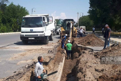 Naxçıvanda magistral su xəttində qəza olub