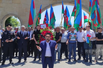 Gəncədə Birinci Qarabağ müharibəsinin şəhidi Ədalət Abbasov dəfn edilib