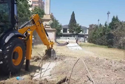 Gəncədə qanunsuz tikintinin qarşısı alınıb