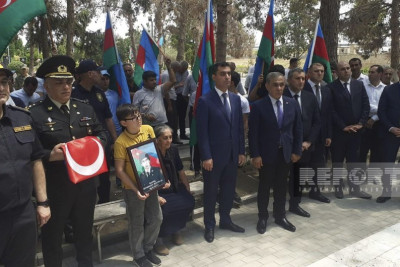 Yevlaxda Birinci Qarabağ müharibəsinin şəhidi Bəxtiyar Hümbətov dəfn edilib