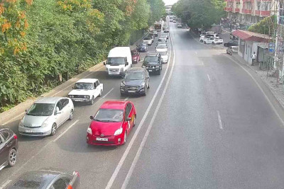 Bakıda tıxac olan yollar - SİYAHI