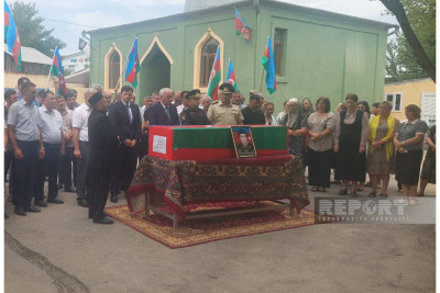 Füzulidə Birinci Qarabağ müharibəsinin şəhidi Muğan Əliyev dəfn olunub