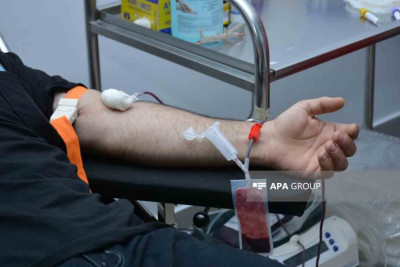 Aşura günü 611 litr qan tədarük olunub
