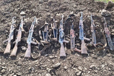 Xankəndidə son bir həftədə 78 avtomat, 22 qumbara, 1 pulemyot və xeyli silah-sursat aşkarlanıb
