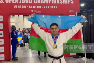 Azərbaycanlı peşəkar cüdoçu ABŞ-də növbəti dəfə qızıl medal qazanıb