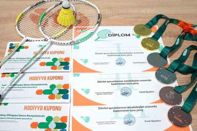 Azərbaycanın dövlət qurumlarının əməkdaşları arasında badminton yarışı keçirilib