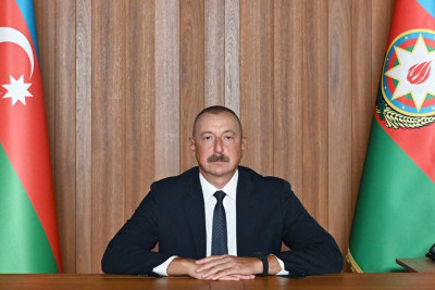 Prezident Şuşada Aşağı Gövhər Ağa məscidinin bərpadan sonra açılışında iştirak edib