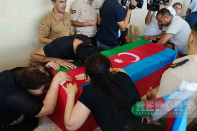 Abşeronda Xocalı şəhidi Usubəli Qarayevlə vida mərasimi keçirilib