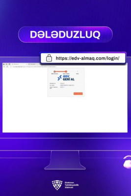 ƏDV-lərin geri qaytarılması ilə bağlı saxta sayt yaradıblar – Xəbərdarlıq