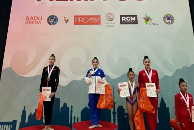 Azərbaycan gimnastları Qazaxıstanda üç qızıl medal qazanıblar