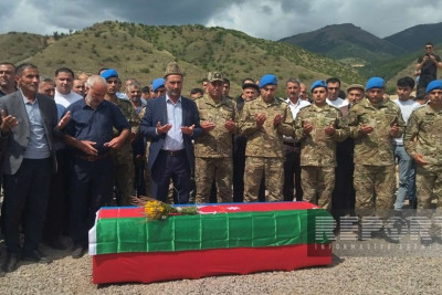 Laçında Birinci Qarabağ müharibəsinin şəhidi Camal Quliyev dəfn edilib