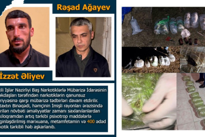 Baş İdarə əməliyyat keçirib, 28 kq narkotik aşkarlanıb