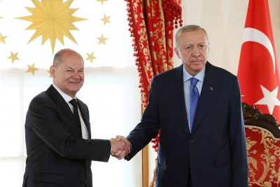 Ərdoğan Şoltsu qəbul edib