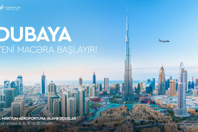 AZAL Dubayın daha bir aeroportuna uçuşlara başlayır və Batumiyə reyslərin müddətini uzadır