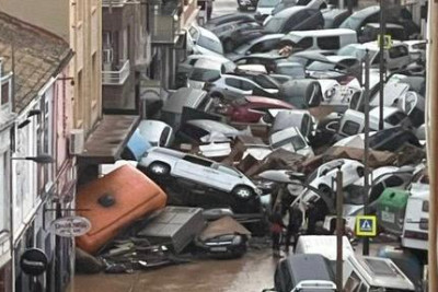 İspaniyada daşqınlar nəticəsində ölənlərin sayı 90 nəfəri keçib