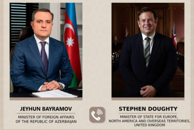 Ceyhun Bayramov Stiven Dauti ilə telefon danışığı aparıb