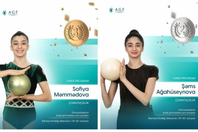 Azərbaycan gimnastları Gimnaziadada ikinci və üçüncü yerləri tutublar