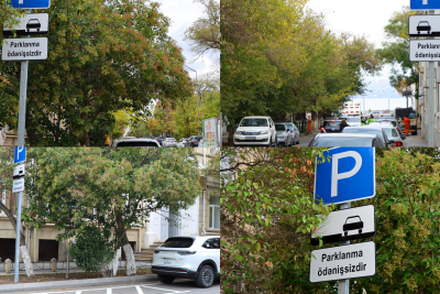 Bakıda ilk ödənişsiz parkinqlər yaradıldı