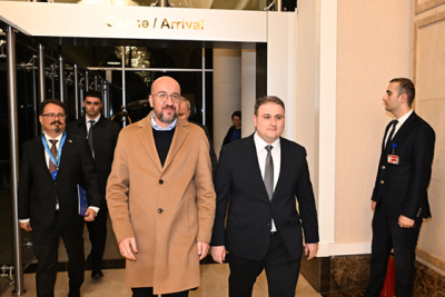 Şarl Mişel Azərbaycana gəldi - FOTO