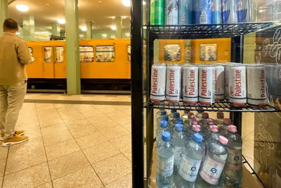 Berlin metrosunda “Gaza” və “Palestine” qazlı içkilərinin satışına başlanılıb