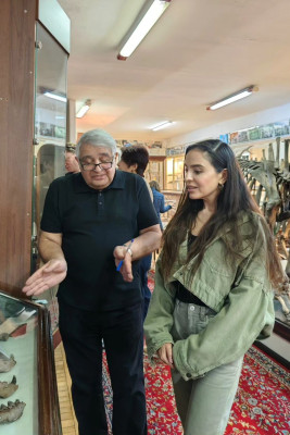 Leyla Əliyeva Təbiət Tarix Muzeyində olub