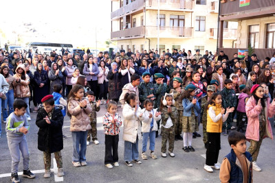 Cəbrayıl şəhərində ilk dəfə Zəfər Günü qeyd olunub