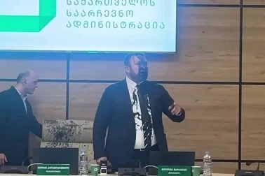 Gürcüstanın MSK sədrinin üzünə qara boya atdılar