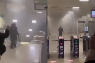 Türkiyənin İstanbul şəhərində metroda yanğın olub