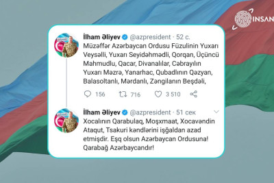 44 günlük Vətən müharibəsinin xronikası - 7 noyabr 2020 il