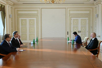 İlham Əliyev Amerika İsrail İctimai Əlaqələr Komitəsinin prezidenti və yeni seçilmiş prezidentini qəbul edib