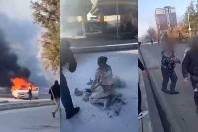 Özbəkistanda yanacaqdoldurma məntəqəsində güclü partlayış olub, ölənlər var - VİDEO