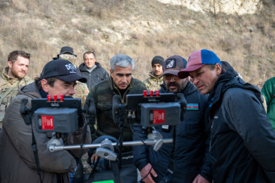 Vətən müharibəsinə həsr olunan “44” bədii filminin çəkilişləri gedir - FOTO