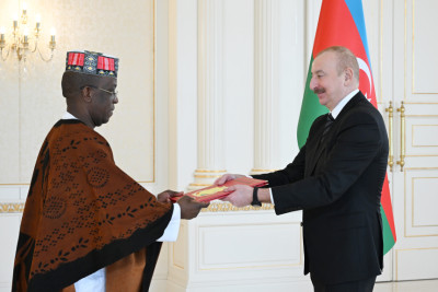 Prezident Qvineyanın yeni səfirinin etimadnaməsini qəbul edib