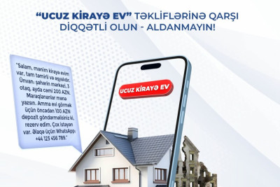 DİN saxta kirayə ev elanları ilə bağlı vətəndaşlara müraciət edib