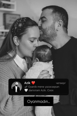 Azər Baxşəliyevin yoldaşı onunla bağlı paylaşım edib