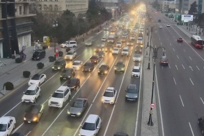 Bakıda bu yollarda sıxlıq var - SİYAHI