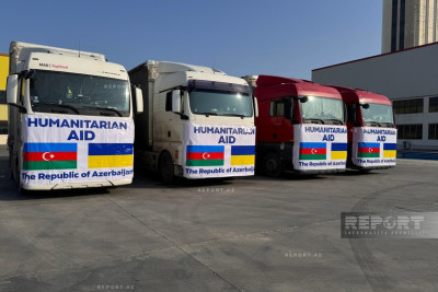 Azərbaycandan Ukraynaya humanitar yardımın növbəti hissəsi yola salınıb