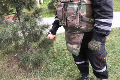 Bakıda küçədən F1 əl qumbarası aşkarlanıb