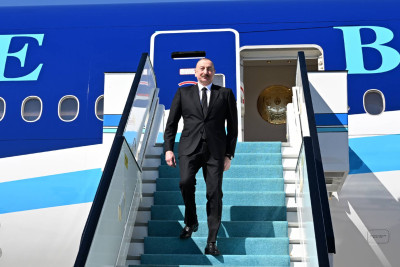 Prezident İlham Əliyev Türkiyəyə işgüzar səfər edib - FOTO