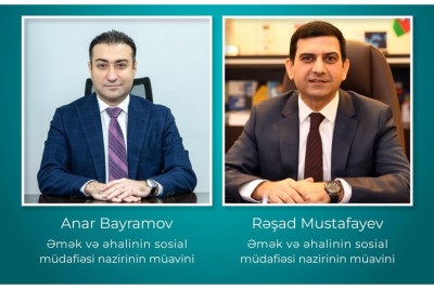 Əmək və əhalinin sosial müdafiəsi nazirinə iki yeni müavin təyin olunub