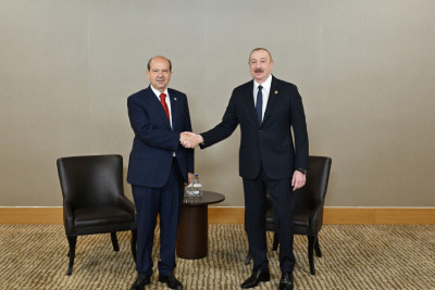 Prezident İlham Əliyevin Antalyada Şimali Kiprin Prezidenti Ersin Tatarla görüşü olub YENİLƏNİB
