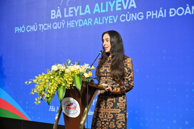 Heydər Əliyev Fondunun vitse-prezidenti Leyla Əliyeva Vyetnama səfər edib
