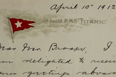 "Titanik"in sağ qalmış sərnişinin məktubu rekord məbləğə satıldı