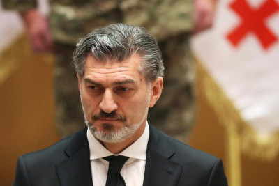 Gürcüstan Prezidenti Mixail Kavelaşvili Bakıya gəlib