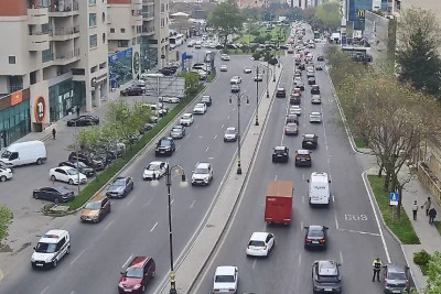 Bakının bir sıra yollarında tıxac müşahidə olunur